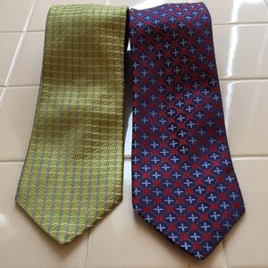 2 Ike Behar 100% Silk Ties